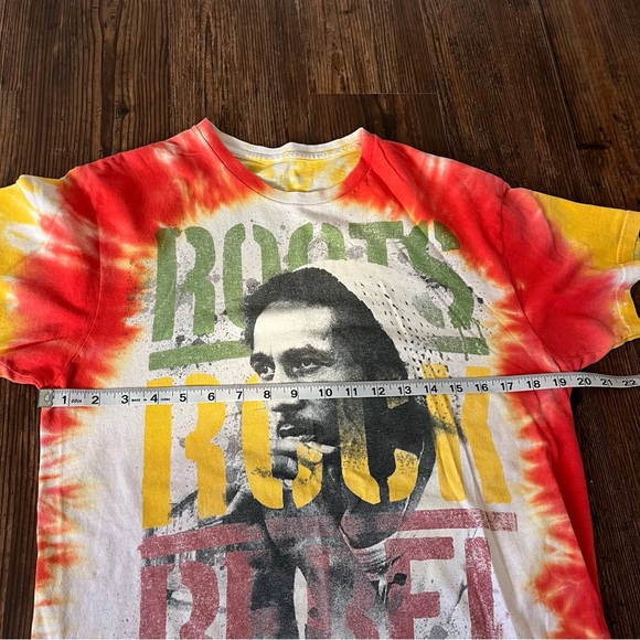 Zion Rootswear Y2K Grunge Tie Dye Bob Marley Tee Size Medium - Picture 2 of 11